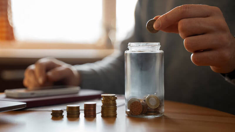 Regular monthly recurring deposit savings